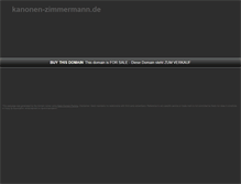 Tablet Screenshot of kanonen-zimmermann.de
